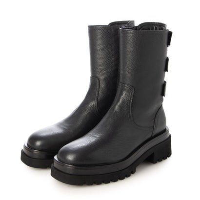 ホーマーズ Homers Sierra Fur-Lined Side Buckle Mid Boot (シエラ・ファーライン サイドバックル ミッドブーツ) (オフブラック)|LOCOMALL(ロコンド公式ストア)