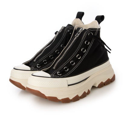 コンバース CONVERSE レディース スニーカー 厚底 御機嫌とり捨てる ALL STAR TREKWAVE CENTERZIP HI （黒いこと）