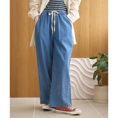 コーエン coen 【人気カラー”グレー”WEB限定再入荷！】コットンレーヨンデニムワイドパンツ （ROYAL）