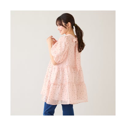ローズティアラ RoseTiara バックリボンハートフロッキーチュニック （ピンク）