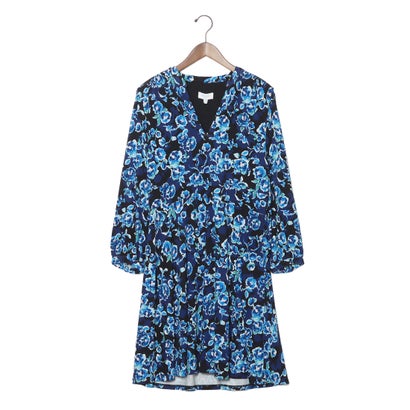 ホブズ HOBBS HARPER JERSEY DRESS （NAVY MULTI）