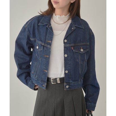 リーヴァイズジーンズ LEVI\u0027S SHRUNKEN 90S TRUCKER （ダークインディゴ） コート・ジャケット-レディースファッション