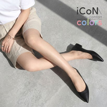 マミアン mamian 【 26SS iCoN COLORS 】1.5cm 痛くなりにくい 美脚ポインテッドトゥカラーパンプス／C20143 （ブラック）