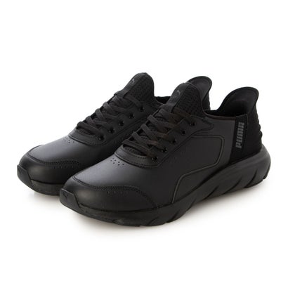プーマ PUMA メンズ スニーカー SOFTRIDE フレックス LSL EASE IN ワイド_ 313769 （PUMA Black-Flat Dark Gray）
