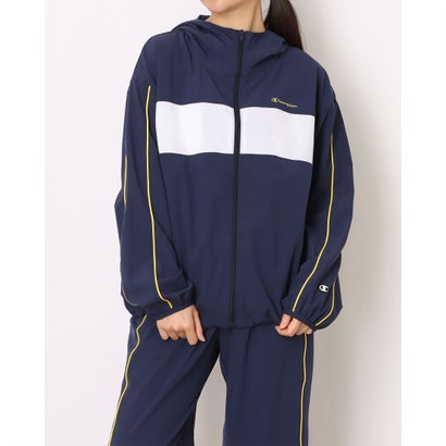 チャンピオン Champion レディース クロスジャケット ZIP HOODED JACKET_ CW-DSC01 （ミッドナイトブルー）