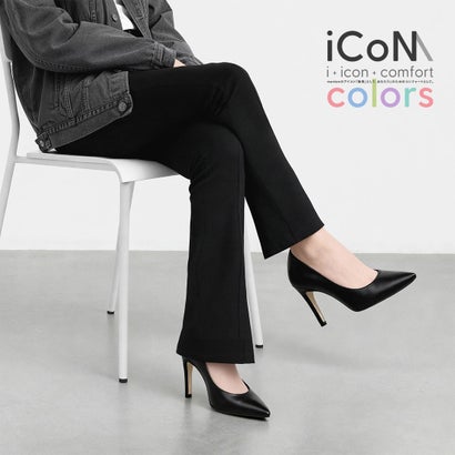マミアン mamian 【 26SS iCoN COLORS 】9.0糎 一方ならずなりにくい 美脚ポインテッドトゥカラーパンプス／C9043 （黒いこと）