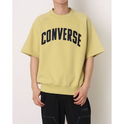 コンバース CONVERSE メンズ ライフスタイル ウェア CV ARCH LOGO SS SW TOP M アーチロゴショートスリーブスウェットトップス 40200371 （LIGHT YELLOW）