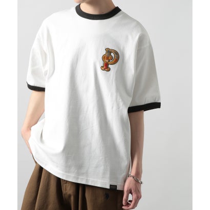 ペンドルトン PENDLETON P Patch S/S Ringer Tee (Unisex) （白いこと）