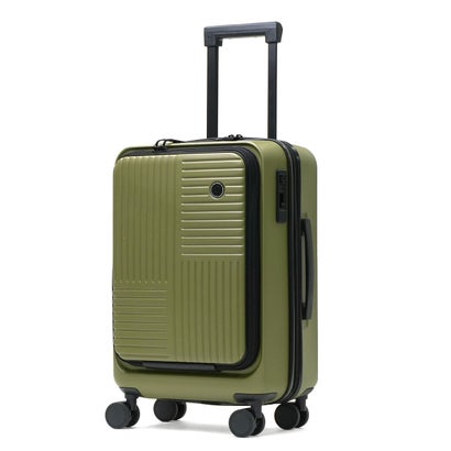 ジーイチキュウキュウゼロ G1990 正規品2年保証 スーツケース 機内持ち込み 旅行 フロントオープン 軽量 TSA TSAロック キャリーケース コンパクト 32L MIL FLYING CARGO Cabin G14001-01 （オリーブドラ