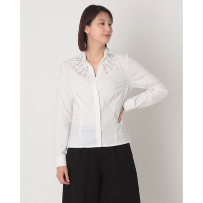 デニーローズ DENNY ROSE ビジューポイントシャツ （WHITE）
