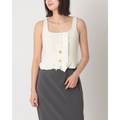 デニーローズ DENNY ROSE CHANELファブリックフリルポイントビスチェ （WHITE）
