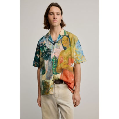 デシグアル Desigual ゴーギャン柄のシャツ （ピンク/レッド） 11,289円