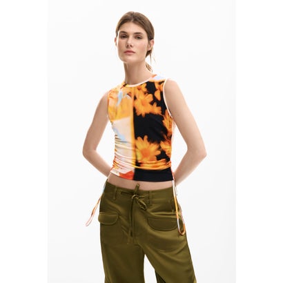デシグアル Desigual アーティフラワーTシャツ （マルチ）