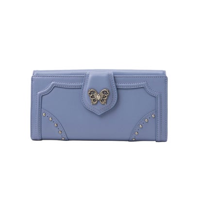 アナスイ ANNA SUI ナーシャ フラップ長財布 （ライトブルー）