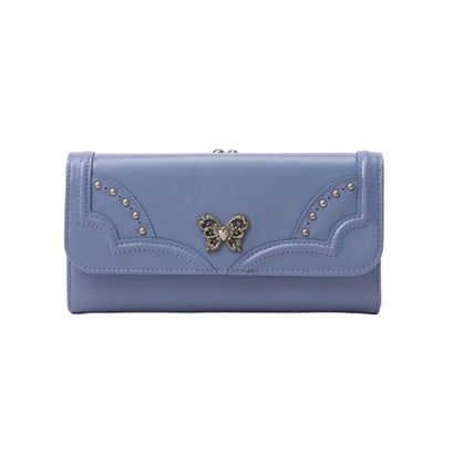 アナスイ ANNA SUI ナーシャ 口金長財布 （ライトブルー）