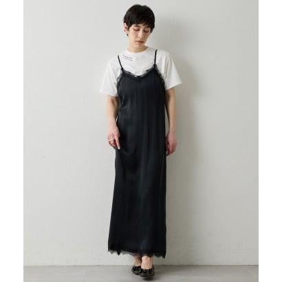 ウィムガゼット Whim Gazette 【THE PAUSE】レーストリムキャミワンピース （black）