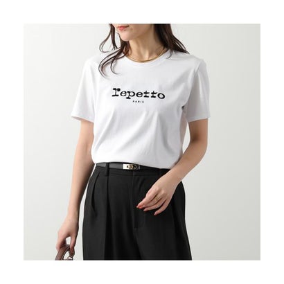 レペット Repetto repetto 半袖 Tシャツ S0701 ロゴ カットソー （050/BLAN/ホワイト）