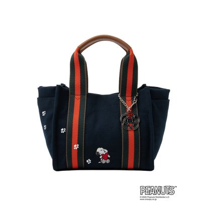 クレイサス CLATHAS SNOOPYキャンバス 2wayトートバッグ（小） （ネイビー）