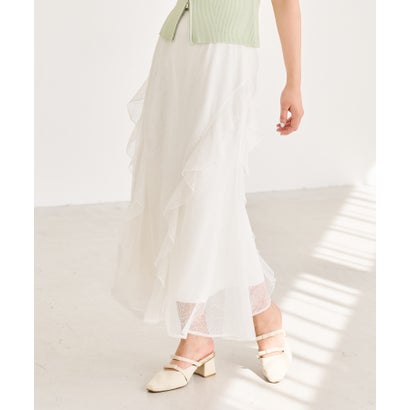 トランテアン ソン ドゥ モード 31 Sons de mode 2026春夏新作 レースセミマーメイドスカート TT617205 （OFF-WHITE）