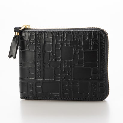 コムデギャルソン COMME des GARCONS EMBOSSED LOGOTYPE WALLET （BLACK）