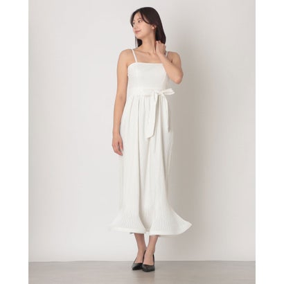 リナシメント RINASCIMENTO ワイヤープリーツキャミロングワンピース （Ottico Bianco）