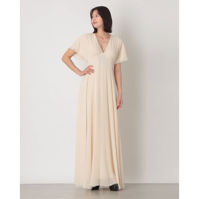 リナシメント RINASCIMENTO ビジューポイントフレアスリーブマキシワンピース （Beige Chiaro）