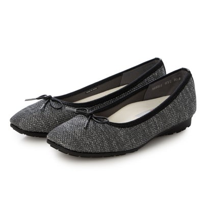 ブリジットバーキン ウォーク Bridget Birkin Walk ラメパナマ調バレエパンプス （グレー雑材）