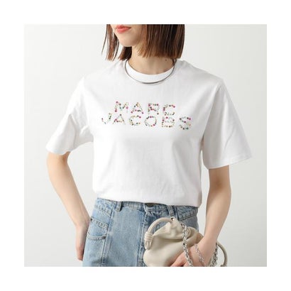 見澄ます ジェイコブス MARC JACOBS MARC JACOBS KIDS ティーシャツ W60746 半袖 伝達ルート石ころかざり付ける （10P/WHITE-白いこと）