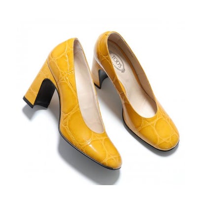 トッズ TOD'S TODS パンプス XXW83C0DE60XLX クロコ型押し （G407/マスタード）