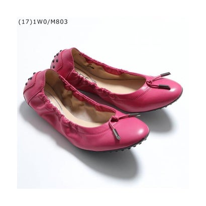トッズ TOD\u0027S TODS バレーシューズ XXW0HI0346Z 伸ばすことギャザー （(17)1W0/M803）