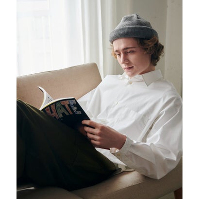メゾンクラブ MAISON CLUB Broad Drawcord Box Shirt （ホワイト） 5,336円