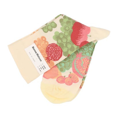 ボンヌメゾン Bonne Maison エジプトコットン 靴下 (Fruits PT401)