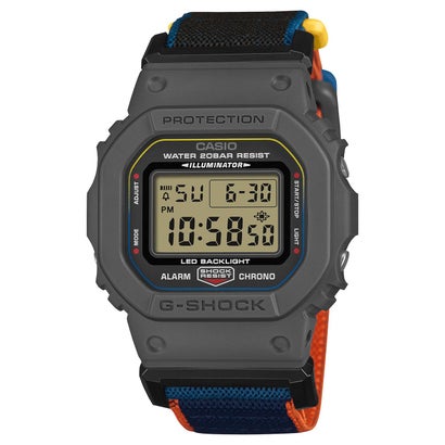 【G-SHOCK】NEW CLOTH BANDシリーズ / DW-5600MNC-8A2JF （グレー）