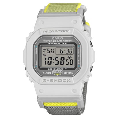 【G-SHOCK】NEW CLOTH BANDシリーズ / DW-5600MNC-7A8JF （ライトグレー）