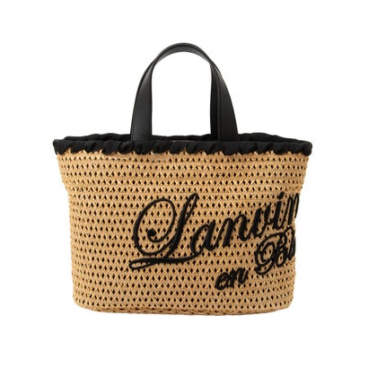 ランバン オン ブルー LANVIN en Bleu ロタン かごバッグ （ブラック）