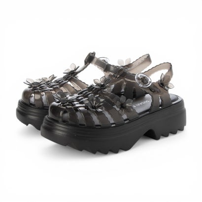 メリッサ melissa MELISSA POSSESSION PLATFORM SAKURA + SUSAN FANG AD （BLACK/CLEAR BLACK）