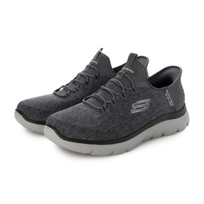 スケッチャーズ SKECHERS スリップインズ：サミッツ キー ペース（チャコール×ブラック）