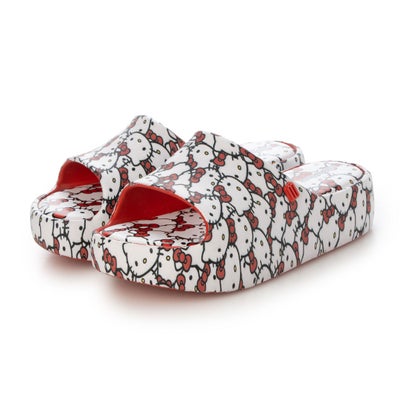 メリッサ melissa MINI MELISSA FREE PLATFORM SLIDE + HELLO KITTY AND FRIENDS INF （RED/WHITE）
