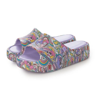 メリッサ melissa MINI MELISSA FREE PLATFORM SLIDE + HELLO KITTY AND FRIENDS INF （LILAC/YELLOW）