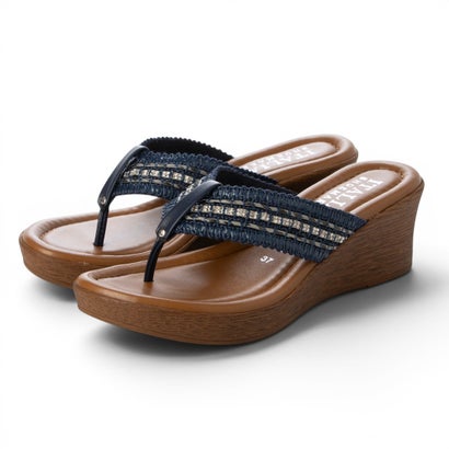 イタリアンシューメーカーズ ITALIAN SHOEMAKERS ラインストーンアクセントトングサンダル （米国海軍雑材）