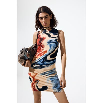 デシグアル Desigual ノースリーブミニドレス （マルチ）