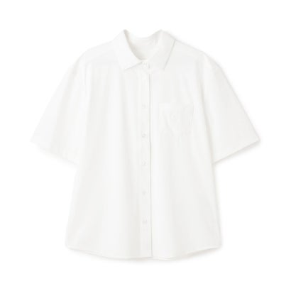 ポンポネットジュニア pom ponette junior 【UVカット】角衿半袖カットソーシャツ （白）