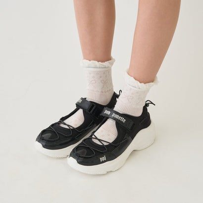 ポンポネットジュニア pom ponette junior サンダルスニーカー （黒）
