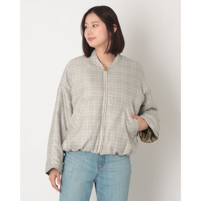 リナシメント RINASCIMENTO チェックバルーン中綿ブルゾン （var.Beige Chiaro）