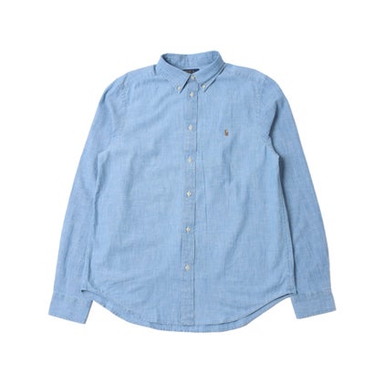 ラルフローレン RALPH LAUREN ボーイズライン ロングスリーブ コットン シャンブレー シャツ （LTブルー）