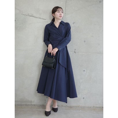 アニュアンス anuans カシュクールシャツワンピース (NAVY)|LOCOMALL(ロコンド公式ストア)