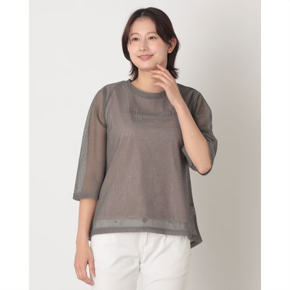 ブローディア BRODIAEA メッシュレース×ロゴタンクトップセット （モカ）