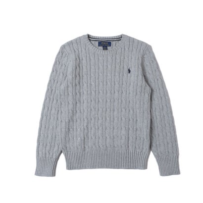 【大人もOK!!】 (Kid キッズ) RALPH LAUREN セーター （グレー）