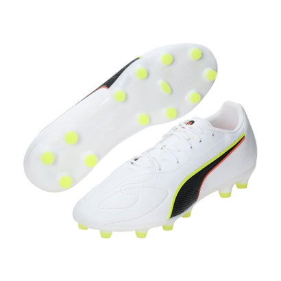 プーマ PUMA プーマ PUMA サッカー キング 20 マッチ WIDE HG/AG 10846701 (PUMAWHITE-GLOWINGRED-YELL)|LOCOMALL(ロコンド公式ストア)