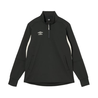 アンブロ umbro アンブロ umbro 蹴球 THETHIRDBYUMBRO ウォームアップハーフジップトップ 蹴球 上衣 厚地の外套 プルオーバー メンズ 成人男性 （CH00 濃灰色）